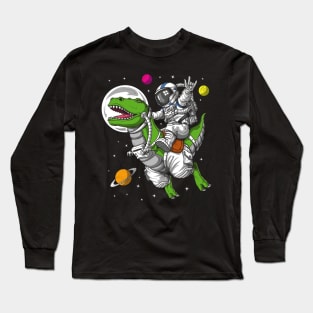 Dinosaurs in space Long Sleeve T-Shirt